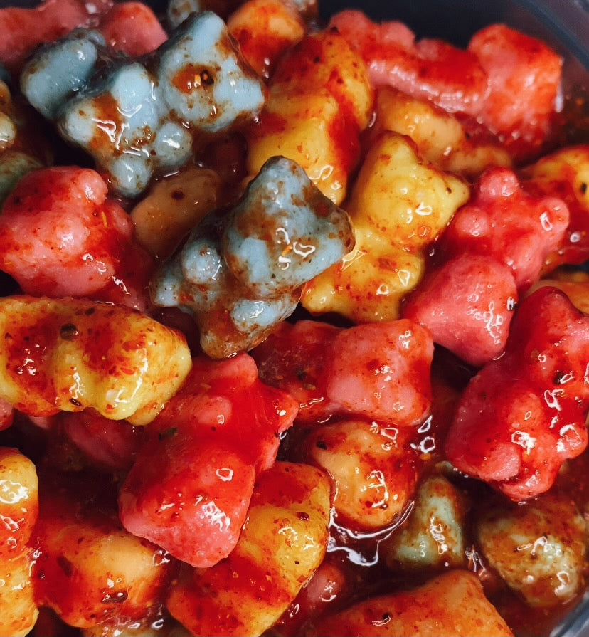 Sour Neon Bears Enchilados